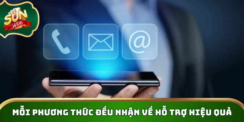 Mỗi phương thức đều nhận về hỗ trợ hiệu quả